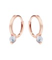 CZ Silver Huggies Earring HO-2692
